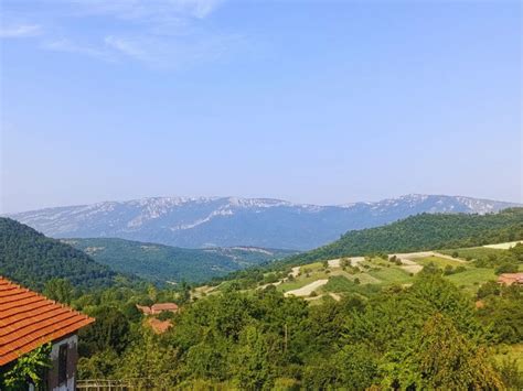 Pogled na Kamniške planine iz Domžal