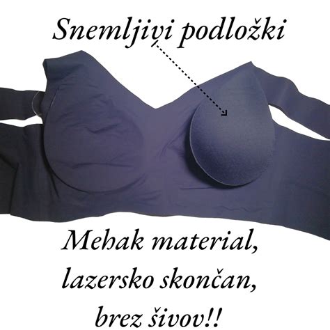 Diagram ženskega modrčka s poudarjenimi deli: podprsni trak, naramnice, košarice, mostiček.