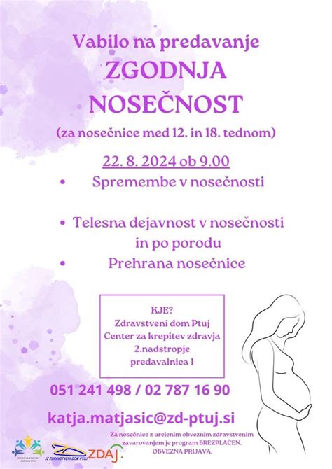 zgodnja nosečnost