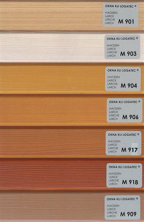 Primer različnih barvnih odtenkov slovenskega lesa