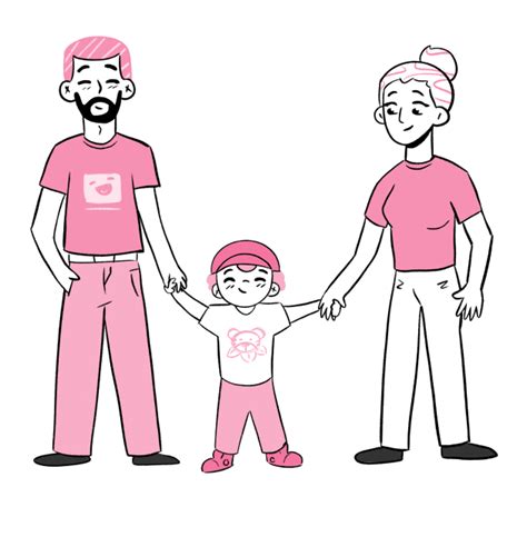 Mlada družina, ki drži dojenčka