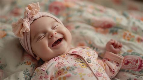 Dojenček leži na blazini in vadi dvigovanje glave