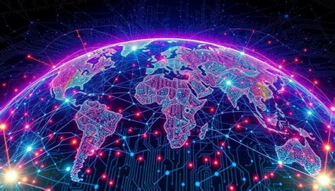 Ilustracija globalne komunikacijske mreže