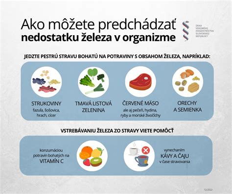 Diagram o vlogi železa v telesu otroka