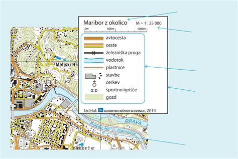 Zemljevid Maribora s poudarjeno lokacijo Sončne vile