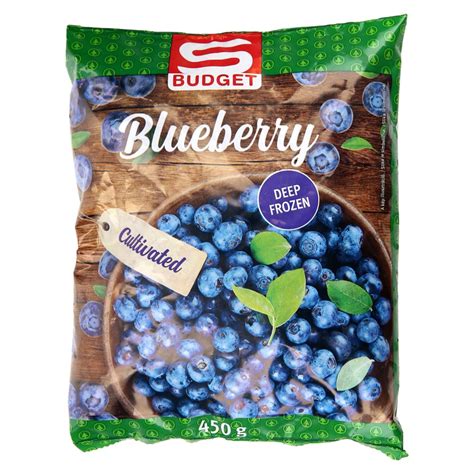 Zamrznjene borovnice v posodi