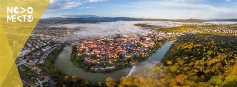 Mesto Novo mesto s poudarkom na zdravstvenih ustanovah