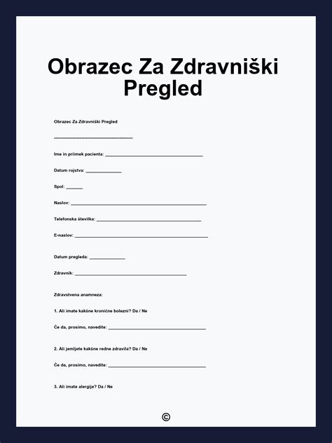 Naročanje na zdravniški pregled