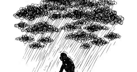 Simbolična ilustracija poporodne depresije, ki prikazuje osamljenost in tesnobo