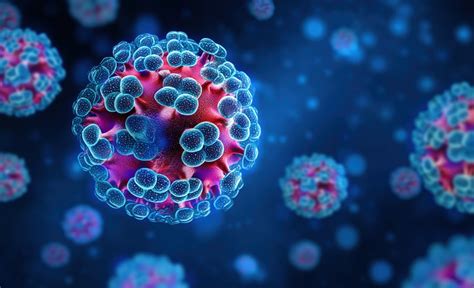 Ilustracija imunskega sistema, ki se bori proti virusom