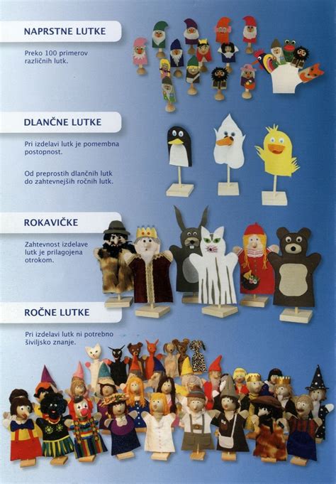 različne vrste lutk za oživljanje