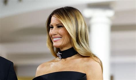 Melania Trump v elegantni obleki