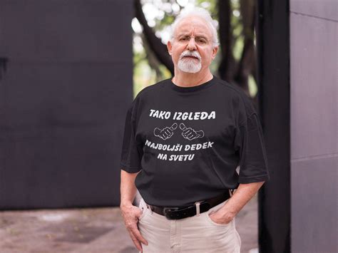 Moška majica z napisom 
