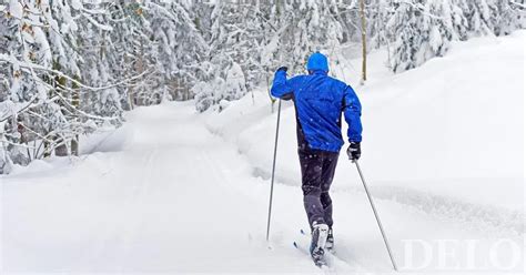 Smučarski tek - ilustracija