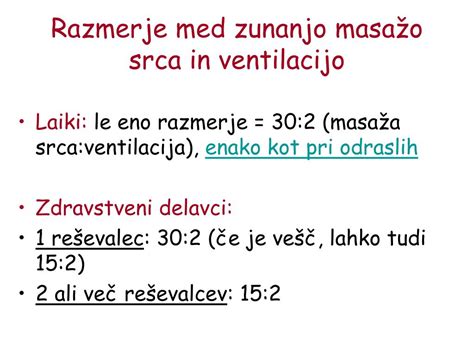 Infografika: Razmerje masaže srca in ventilacije pri otrocih
