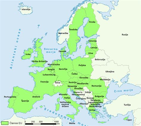 Zemljevid Evrope z označenimi državami z dostopno umetno oploditvijo