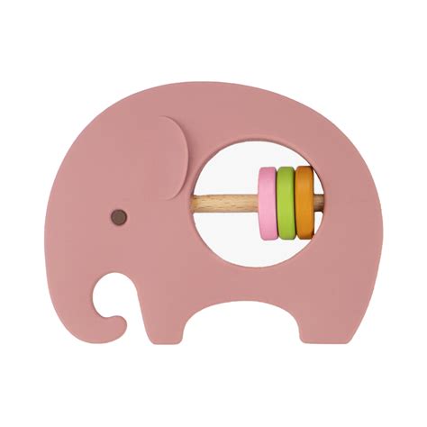 Silikonsko grizalo v obliki slona