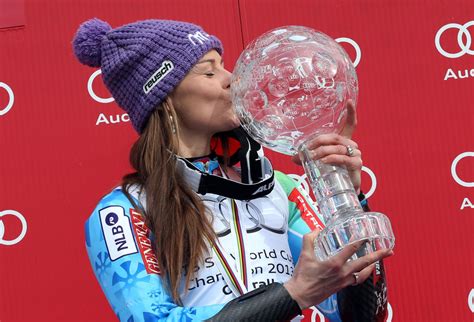 Tina Maze med smučarsko tekmo