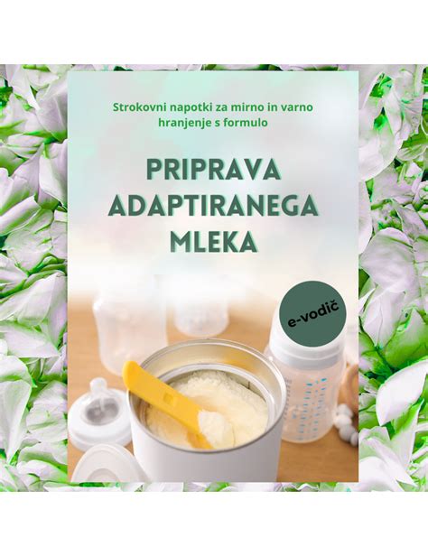 Priprava adaptiranega mleka v kuhinji