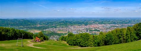 Pogled na Maribor z reko Dravo