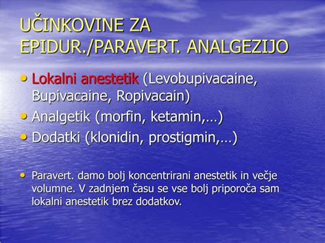 Diagram, ki prikazuje položaj vboda za epiduralno analgezijo