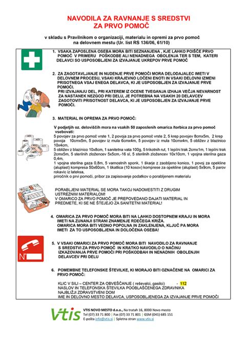 Simboli za opozorilo in nujno pomoč