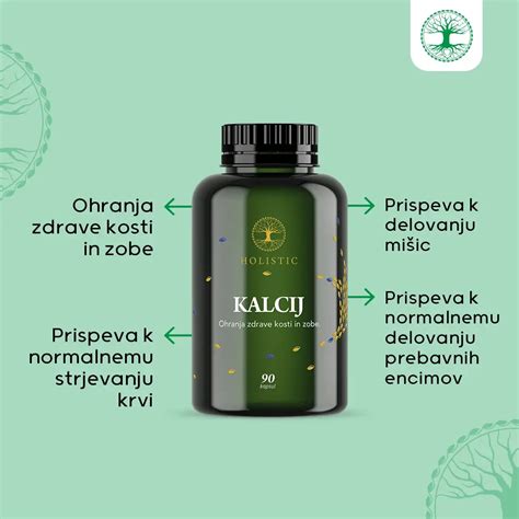 Ilustracija kosti, ki prikazuje, kako kalcij prispeva k njihovi trdnosti