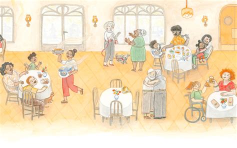 ilustracija mamice s študentko in otrokom