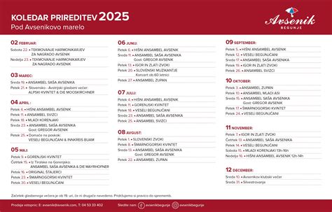 koledar nosečniških pregledov