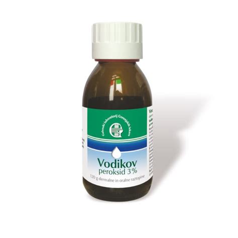 Diagram kemične strukture vodikovega peroksida