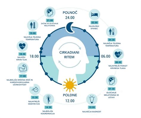 diagram, ki prikazuje usklajenost in neusklajenost cirkadianega ritma in spalnega pritiska