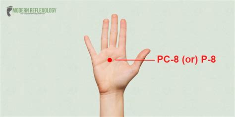 Prikaz točke Osrčnik 8 (PC8) na dlani