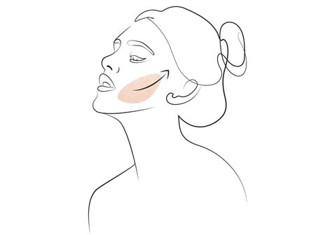 Ilustracija ženskega obraza s pegami melazme