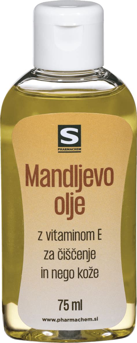 mandljevo olje v steklenički z mandlji