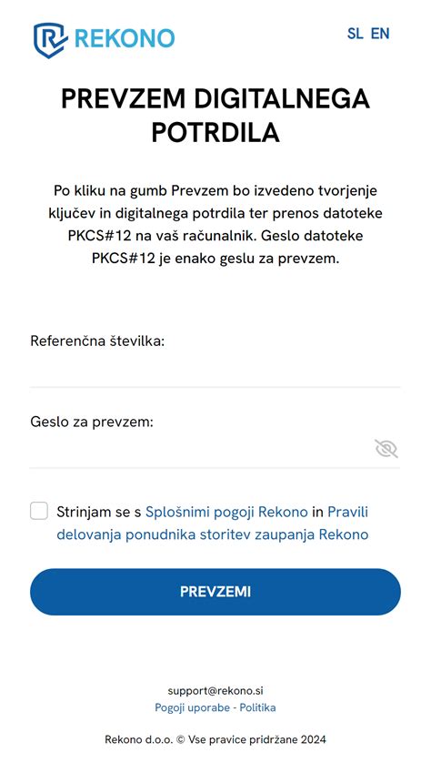 Ikona digitalnega potrdila