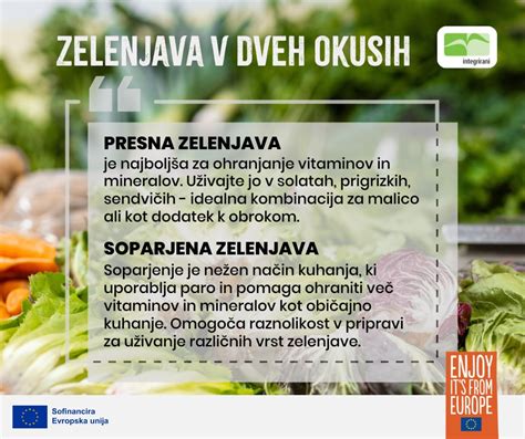 Raznolika paleta zelenjave in sadja kot vir vitaminov
