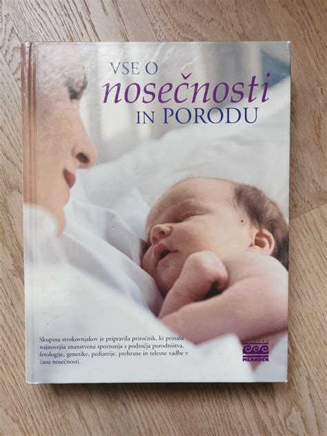 Sestavljene naslovnice različnih knjig o nosečnosti in porodu