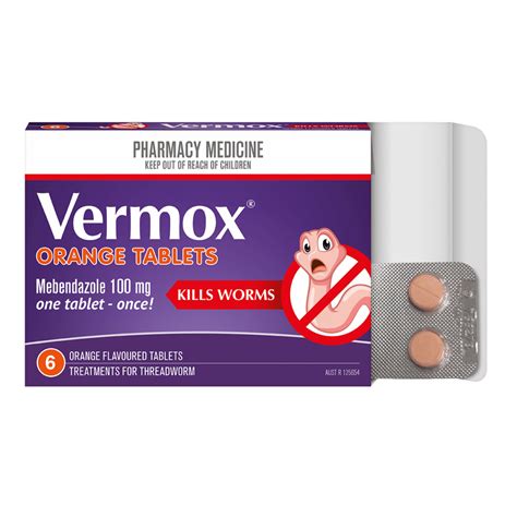 Škatla zdravila Vermox
