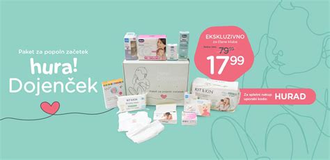 Dojenček prejme paket dobrodošlice