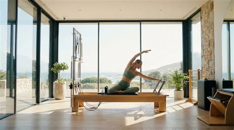 Nosečnica izvaja nežno pilates vajo