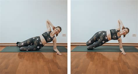 Nosečnica izvaja pilates vaje