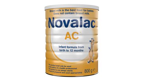 Embalaža Novalac AC s poudarkom na sestavinah