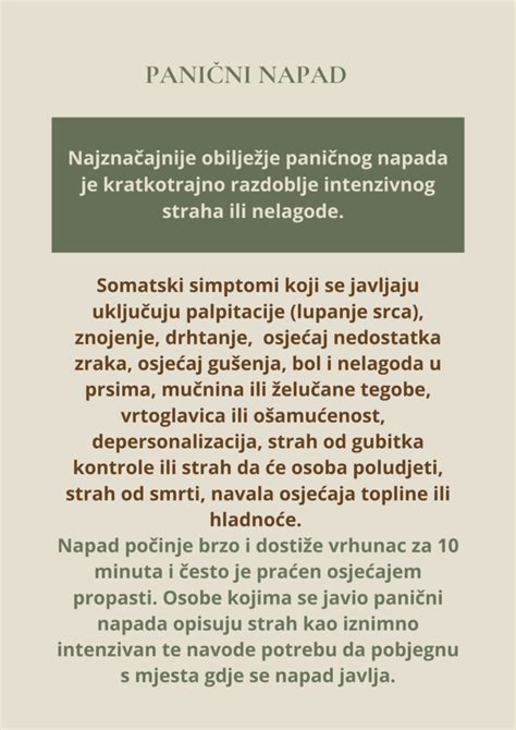 Infografika, ki prikazuje različne dejavnike tveganja za panične napade