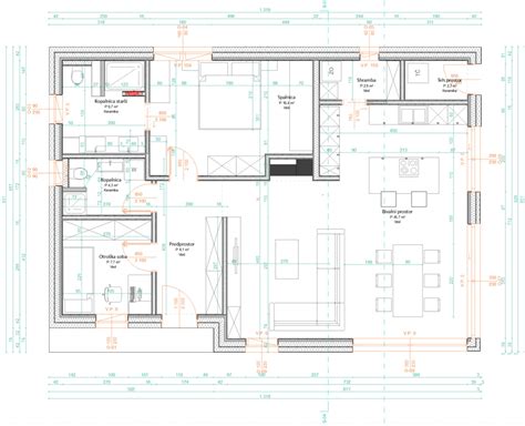 tloris letala z označenimi varnimi območji