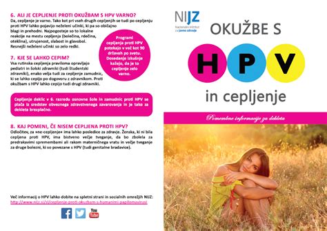 Infografika o cepljenju proti HPV