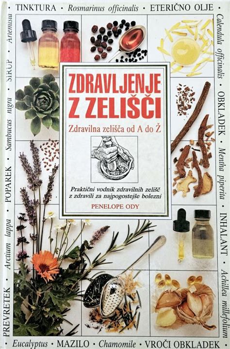Ilustracija čajnika s skodelico, obkrožen z zelišči, kot so lipa, kamilica in bezeg