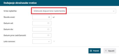 Grafikon z višino nadomestil za starševski dopust