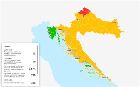 Natančen zemljevid obalne regije