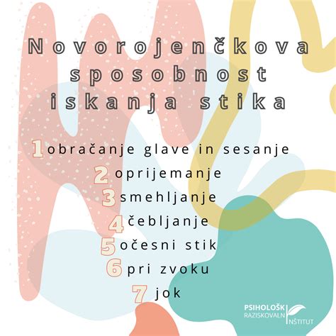 Diagram pogostih vzrokov za jok dojenčka