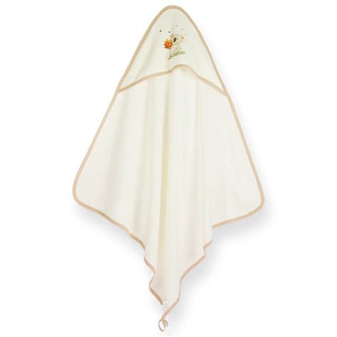 otroček po kopanju v brisači s kapuco